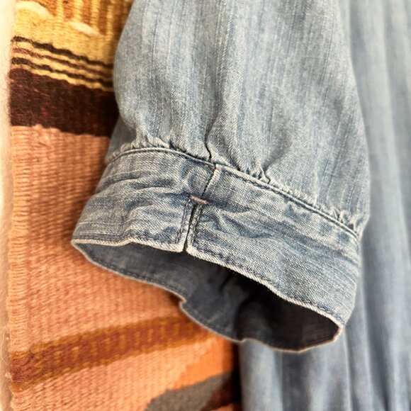 Madewell Denim Mini Dress - Western Vintage Inspired - Picture 5 of 8